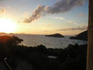 Sunset on Maho Bay, BVI
